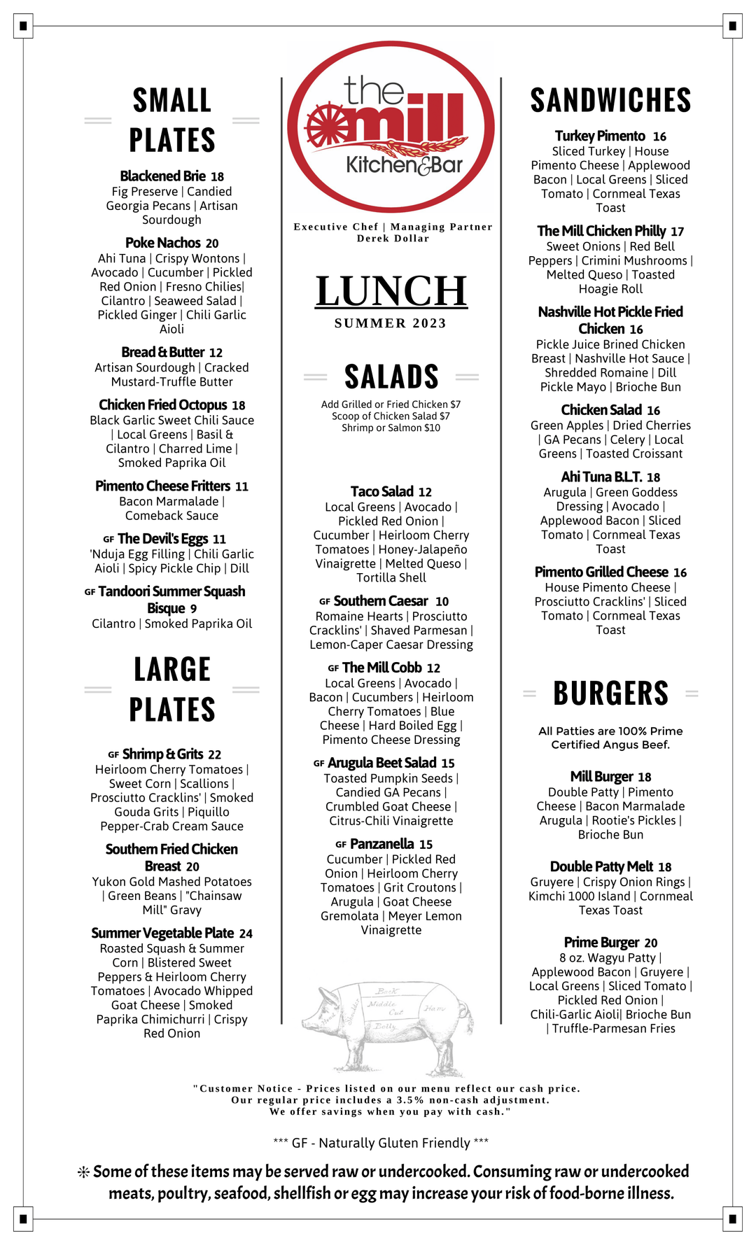 Lunch Restaurant Roswell Southern American Cuisine The Mill